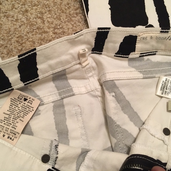 New Rag & Bone White Robot Print Legging - 26 - Picture 3 of 3
